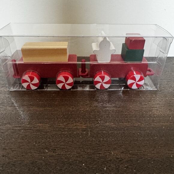 NEW Target Bullseye's Playground Christmas 2025 Wooden Train Set 6 Cars Holiday - Picture 7 of 16